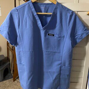 Blue Jaanuu Scrub Top